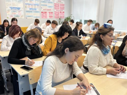 5нче гимназиядә "Татарча диктан" акциясе узды