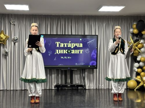 5нче гимназиядә "Татарча диктан" акциясе узды
