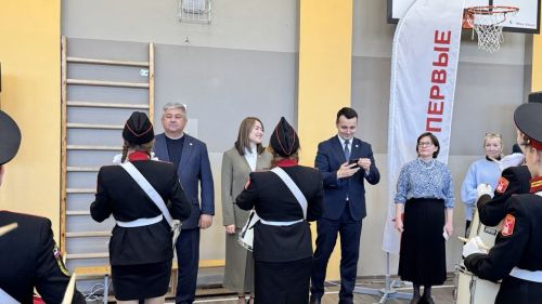Шәһәребезнең 5нче гимназиясендә «Аҗаган 2.0» Бөтенроссия хәрби-спорт уенының муниципаль этабы