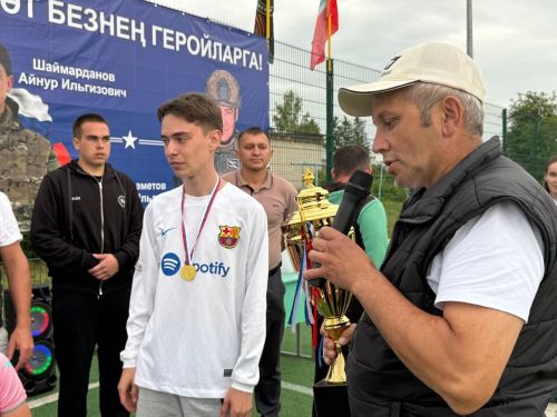 Татар Танае авылында Махсус хәрби операциядә батырларча һәлак булган егетләр истәлегенә футбол турниры