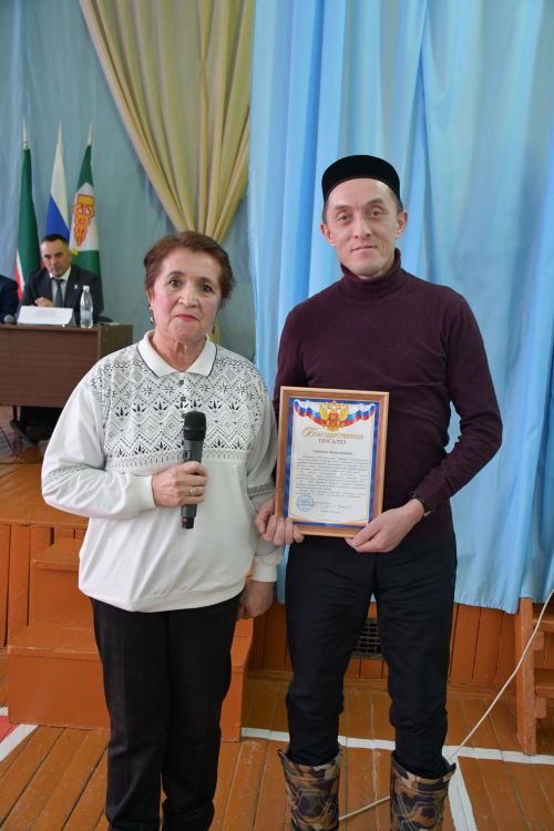 Акъегет авыл җирлегендә хисап сессиясе