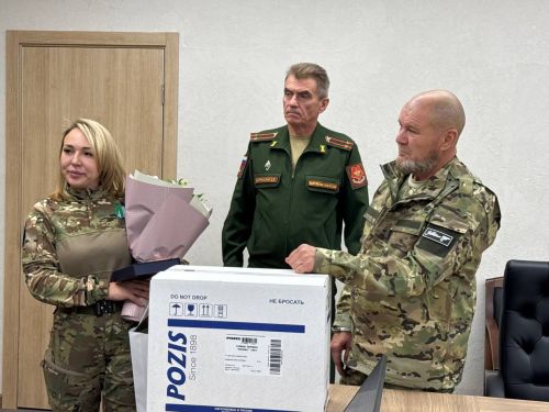 Михаил Афанасьев махсус хәрби операциядә катнашучы Еременко Вера Вениаминовна белән очрашты