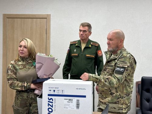Михаил Афанасьев махсус хәрби операциядә катнашучы Еременко Вера Вениаминовна белән очрашты