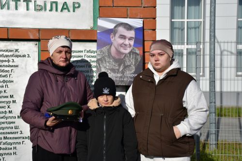 Мобилизация буенча махсус хәрби операциягә алынган Рәфкать Әнвәр улы Сәгъдиевны соңгы юлга озату