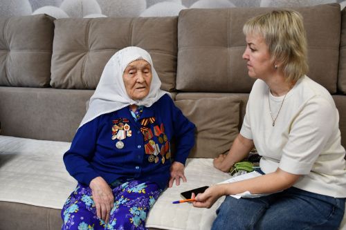 Тыл ветераннары белән очрашу