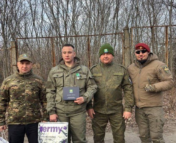Якташыбыз лейтенант Айрат Сафинга медаль тапшырылды