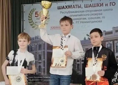Яшь шахматчы Булат Гафиятуллин – Бөтенроссия турнирында җиңүче