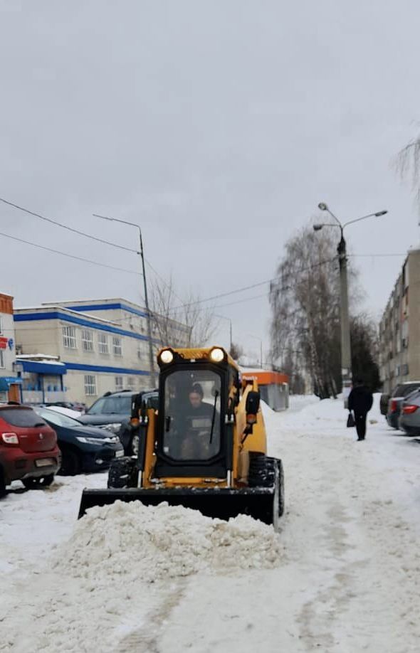 Яшел Үзәндә механикалаштырылган кар җыю үткәрелә