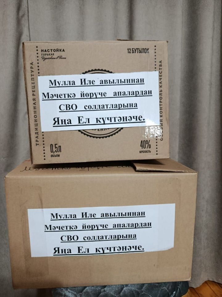 Мулла Иле авылы мөселман хатын-кызлары МХО сугышчыларына Яңа ел күчтәнәчеләре җыйды
