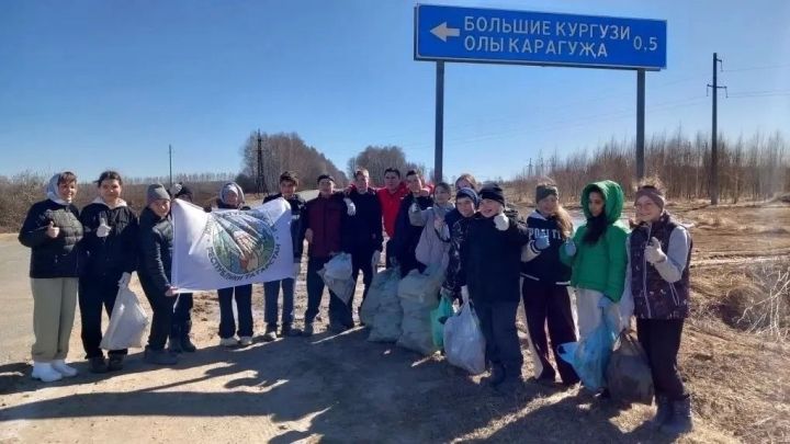 Бүген Олы Карагуҗа җирлегендә зур өмә оештырылды