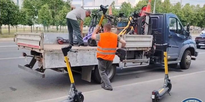 АСЕАН саммиты вакытында Казанда 271 электросамокат штраф тукталышына куелган