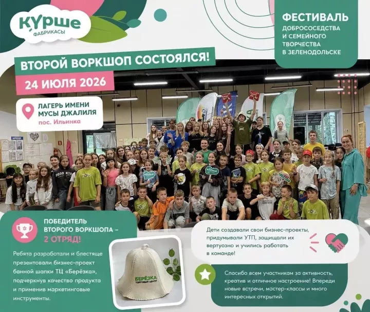 Муса Җәлил исемендәге лагерьда «Күрше Фабрикасы» проекты катнашучыларының икенче очрашуы узды